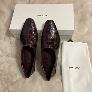 Vince Branine, Dliawine Croc Shoes in size 7 1/2